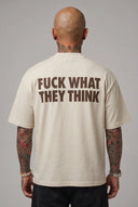 T-Shirt F**k Think Cream
