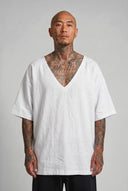 T-shirt Lino Scollo Over White