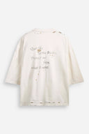 T-shirt Minimal Holy Mother Cream