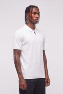 Polo Maglina Zip White