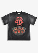 T-shirt Minimal Dogs Gotta Eat Black