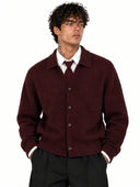 Cardigan Polo Borgogna