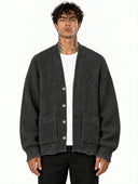 Cardigan Minimal Piombo