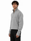 Maglione MInimal Zip Grey