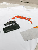 T-shirt Minimal Fire Long Sleeve White
