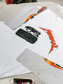 T-shirt Minimal Fire Long Sleeve White