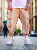 Pantalone Cargo Adly Beige