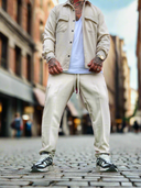 Completo Modric Beige 2 pezzi camicia + pantalone