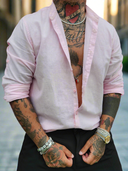 Camicia Lino Dubai Rosa