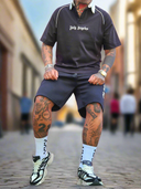 Completo Reus Black 2 pezzi t-shirt + bermuda