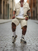 Completo Walker Beige 2 pezzi camicia + bermuda