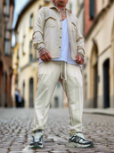 Completo Modric Beige 2 pezzi camicia + pantalone