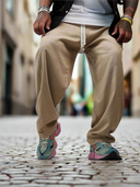 Pantalone Lino Japan Camel