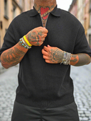 Polo Zip Black
