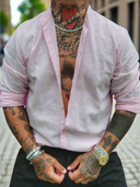 Camicia Lino Dubai Rosa