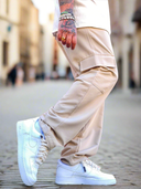Pantalone Cargo Elegant Beige