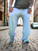 Pantalone Tuta Palazzo Old Grey