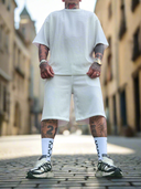 Completo Reijnders White 2 pezzi t-shirt + bermuda