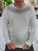 Maglia Girocollo Diaz White Fumè