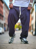 Pantalone Lino Japan Blu