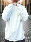 Felpone  Collo Alto White