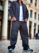 Completo Evrà Black 2 pezzi camicia + pantalone