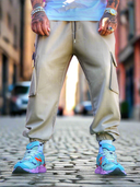 Pantalone Cargo Kostic Camel