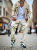 Completo Modric Beige 2 pezzi camicia + pantalone