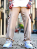 Pantalone Cargo Elegant Beige
