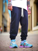 Pantalone Tuta Garzato Black