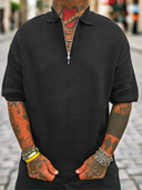 Polo Zip Black
