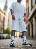 Completo Reijnders White 2 pezzi t-shirt + bermuda