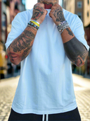 T-Shirt Sfrangiata Sfera White