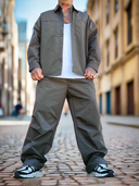Completo Evrà Military Green 2 pezzi giacca + pantalone