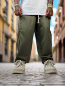 Pantalone Lino Japan Green