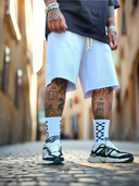 Bermuda Tuta Sfrangiato White