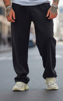 Pantalone Lana Palazzo Elegant Black