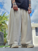 Pantalone Tuta Baloon Scuba Beige