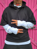 Felpa Maniche Raglan Black