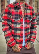 Giacca Quadri Red