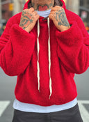 Felpa Teddy Double Face Kinder/Red