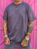 T-Shirt Arrotondata Piombo