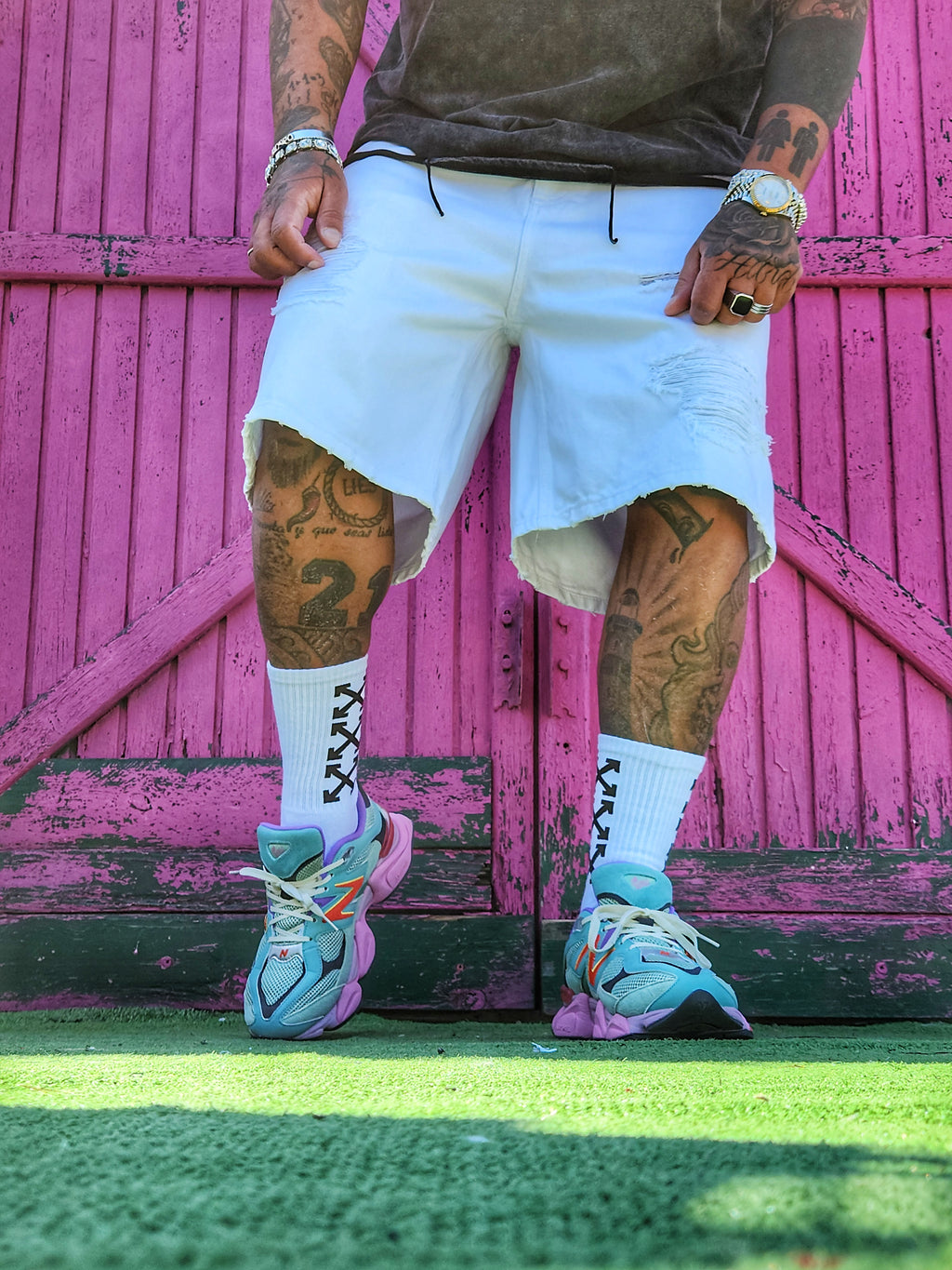 Bermuda Ramirez Strappato White