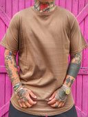 T-Shirt Arrotondata Camel
