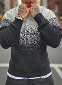 Maglione Bicolor White/Black