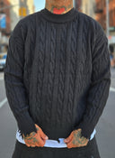 Maglione Sfrangiato Black