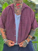 Camicia Forest Bordeaux