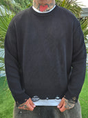 Maglione Sfrangiato Black