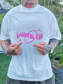 T-Shirt Down In White