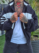 Giacca No Wind Stripe Black/White